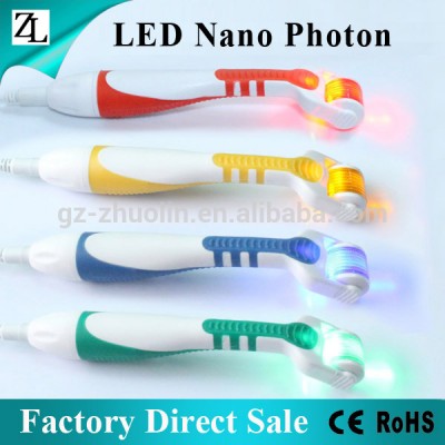 (Hot) ZL Factory Direct Wholesale Salon&Home use Nano Photon Roller LED Derma Roller